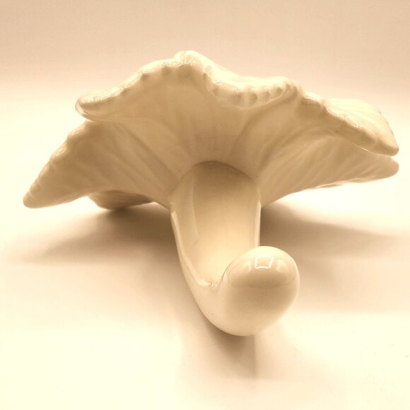 Vtg Epergne Wedding Bouquet Holder White Ceramic Floral Bridal Flower Vase *PICS - Picture 7 of 9